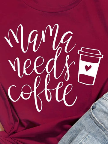 Womens Premium Cotton Printed T-Shirt - APRIN149 - Maroon