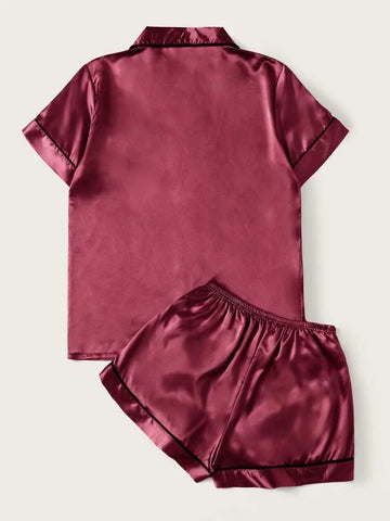 Womens Premium Silky Satin Night Suit Set AMSNS9