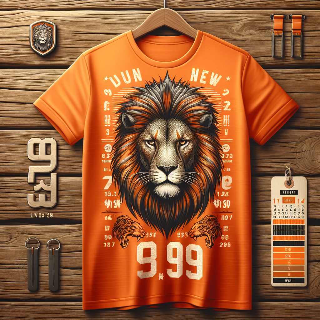 Mens Premium Cotton Printed T-Shirt - GRMPR55 - Orange