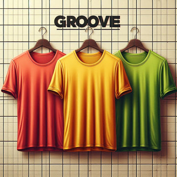 Groove Mens Premium Cotton 3 T-Shirt Pack - GMCTSP1 - Red Yellow Green