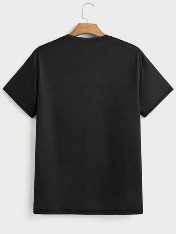 Mens Premium Cotton Printed T-Shirt - GRMPR65 - Black