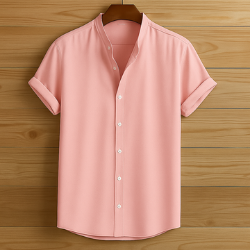 Mens Premium Viscose Button Shirt - GRVCS2 - Pink