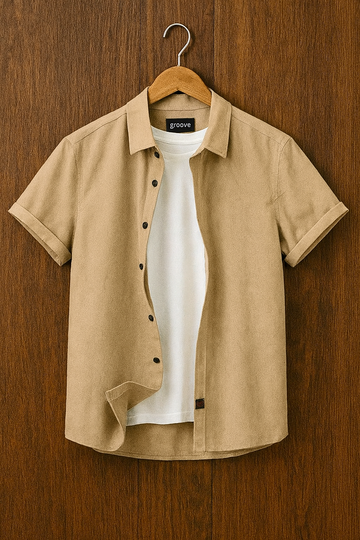 Mens Premium Cotton Button Shirt - GRVCS8 - CB