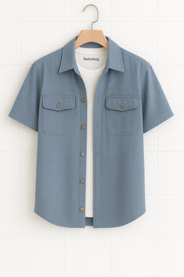 Mens Cotton Pocket Detail Shirt HATMS19 - DB