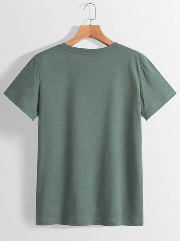 Womens Premium Cotton Printed T-Shirt - APRIN171 - SGR
