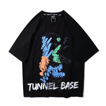 Mens Premium Cotton Printed T-Shirt - MPRIN55 - Black