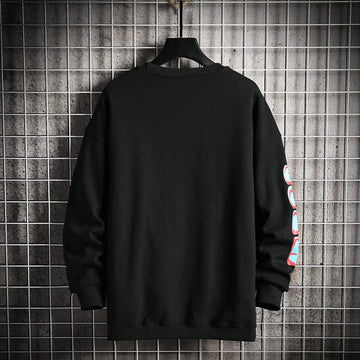 Mens Printed Sweatshirt GRMPR4 - Black