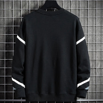 Mens Printed Sweatshirt GRMPR13 - Black