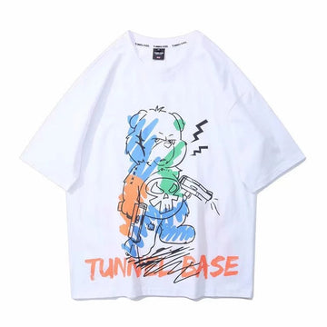 Mens Premium Cotton Printed T-Shirt - MPRIN55 - White