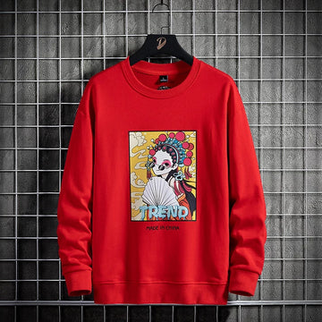Mens Printed Sweatshirt GRMPR14 - Red