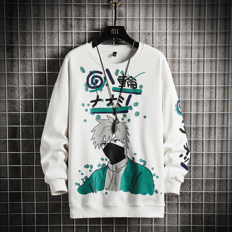 Mens Printed Sweatshirt MPRIN107 - White