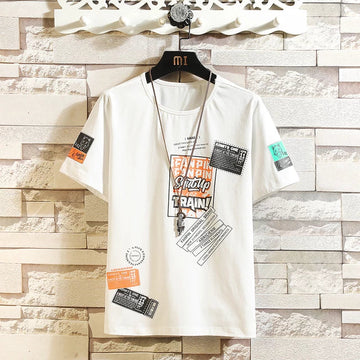Mens Premium Cotton Printed T-Shirt - MPRIN48 - White