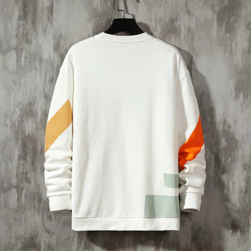 Mens Printed Sweatshirt MPRIN115 - White