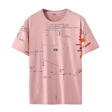 Mens Premium Cotton Printed T-Shirt - MPRIN47 - Pink