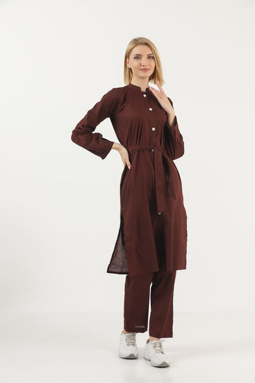 Groove Summer Cotton Lawn Fusion Co Ord Set AMSFC15