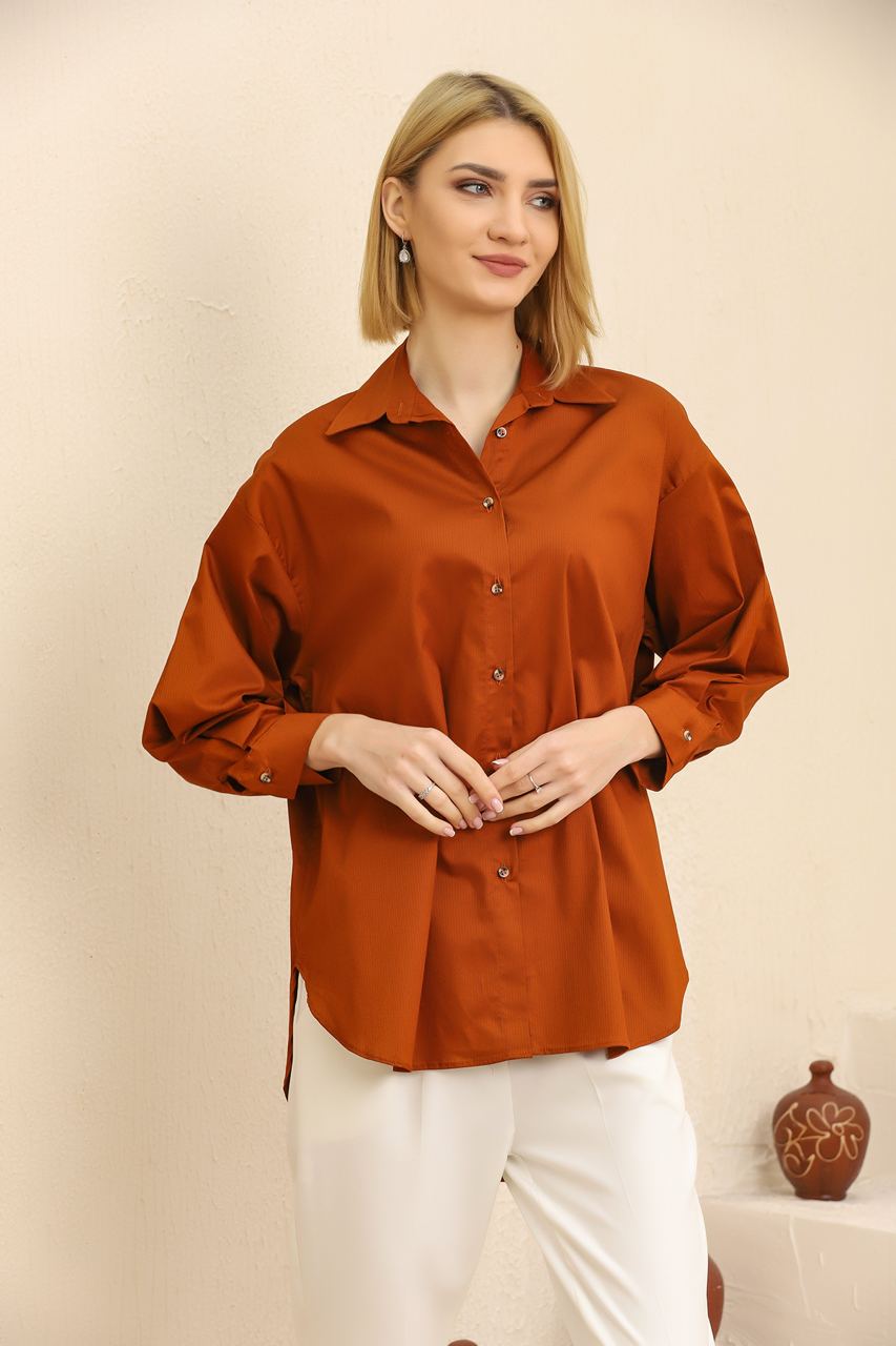 Groove Womens Oversized Button Shirt AMWOBS1