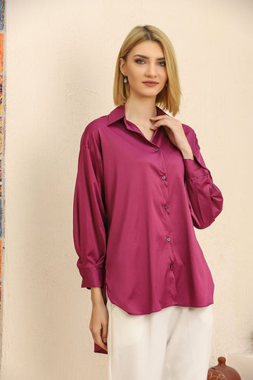 Groove Womens Oversized Button Shirt AMWOBS4