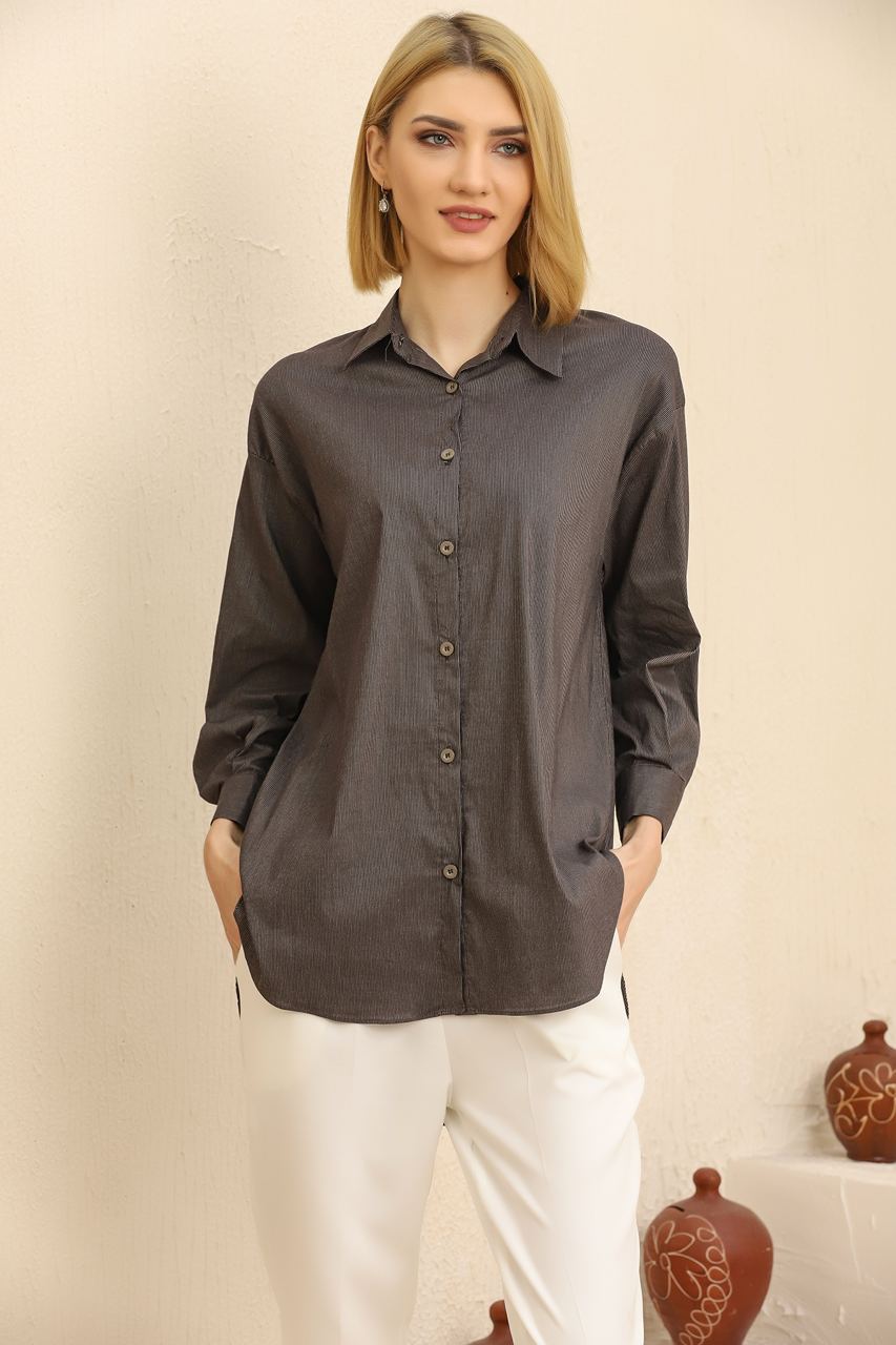 Groove Womens Oversized Button Shirt AMWOBS5