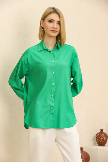 Groove Womens Oversized Button Shirt AMWOBS7