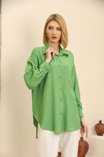 Groove Womens Oversized Button Shirt AMWOBS8