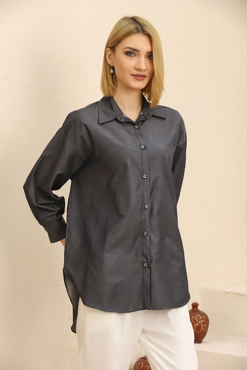 Groove Womens Oversized Button Shirt AMWOBS9