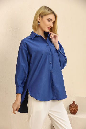 Groove Womens Oversized Button Shirt AMWOBS11