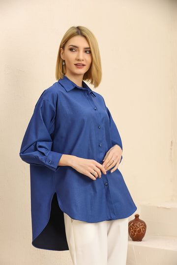 Groove Womens Oversized Button Shirt AMWOBS11