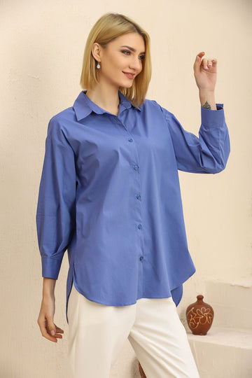 Groove Womens Oversized Button Shirt AMWOBS12