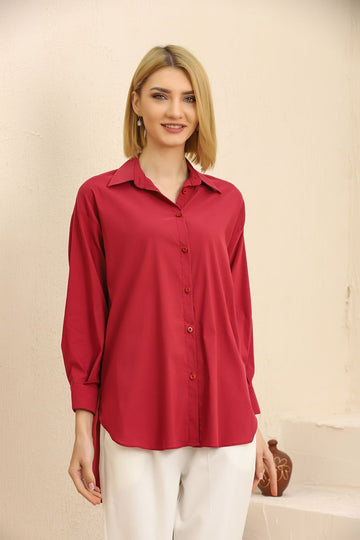 Groove Womens Oversized Button Shirt AMWOBS13