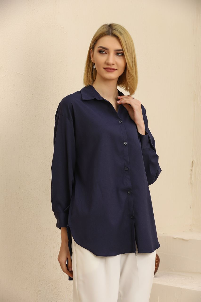 Groove Womens Oversized Button Shirt AMWOBS14