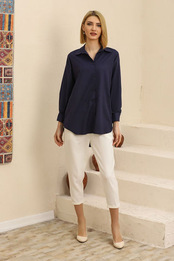 Groove Womens Oversized Button Shirt AMWOBS14
