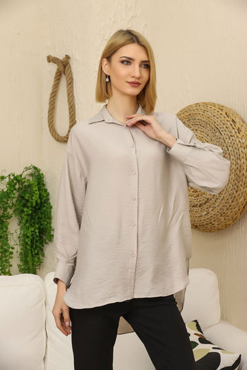 Groove Womens Oversized Button Shirt AMWOBS17