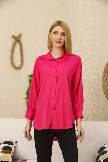 Groove Womens Oversized Button Shirt AMWOBS20