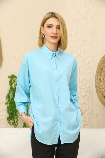 Groove Womens Oversized Button Shirt AMWOBS23