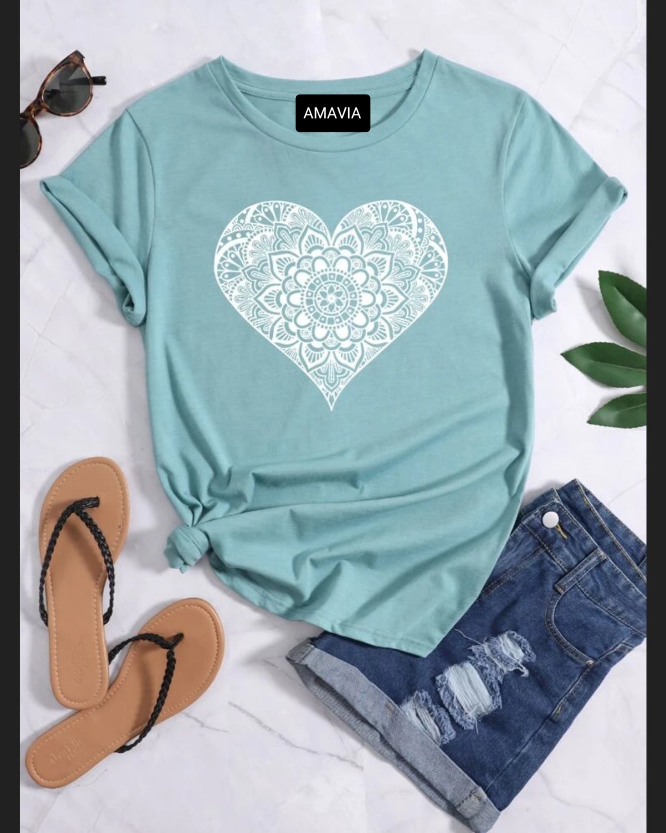 Womens Premium Cotton Printed T-Shirt - APRIN50 - MGB