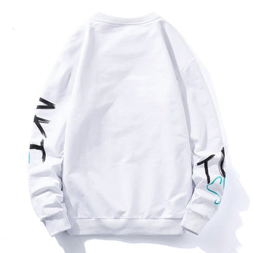 Mens Printed Sweatshirt MPRIN117 - White