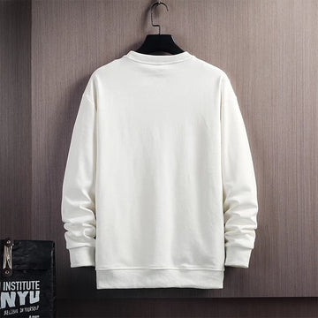 Mens Printed Sweatshirt MPRIN116 - White