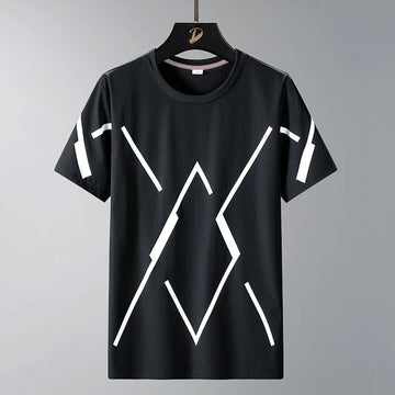Mens Premium Cotton Printed T-Shirt - MPRIN51 - Black