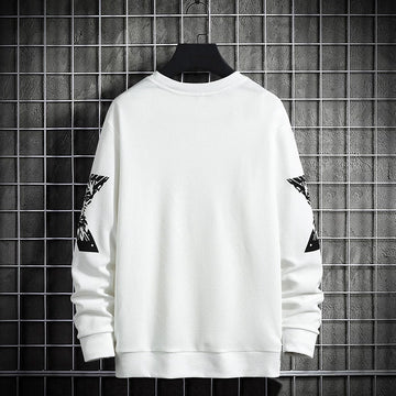 Mens Printed Sweatshirt GRMPR8 - White